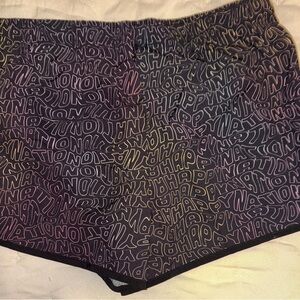 Multicolor Graphic Girls Shorts